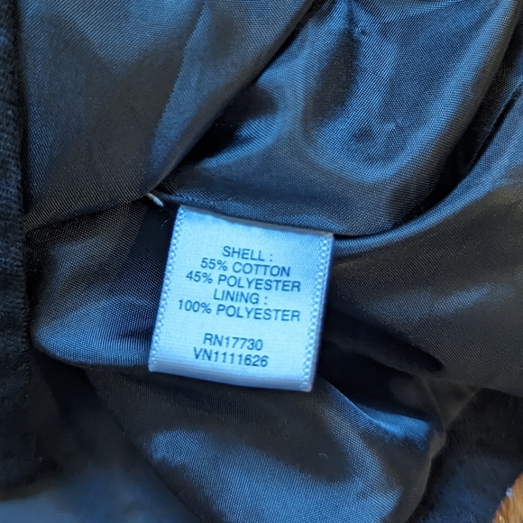 Merona jacket Black peplum style XL - Picture 8 of 8